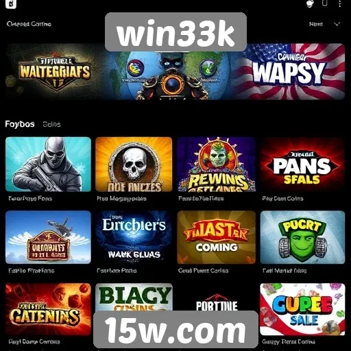 Estudo sobre a diversidade de jogos disponíveis no win33k